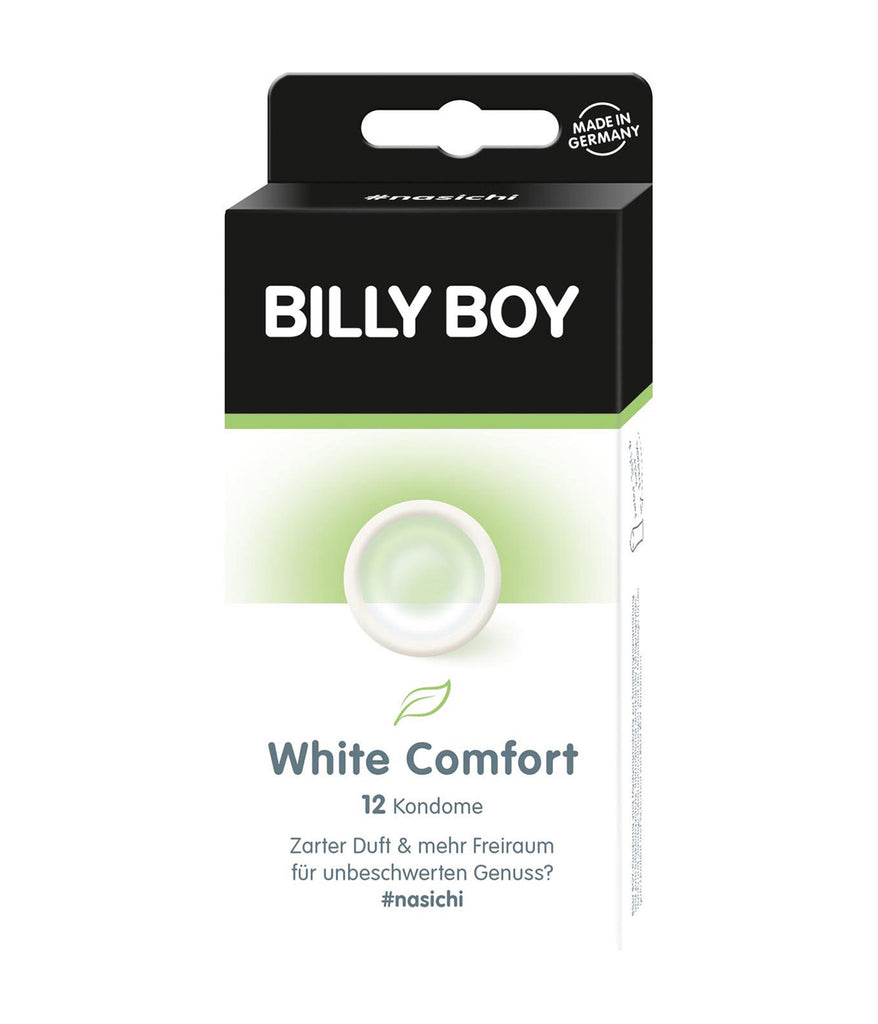 Billy Boy White Comfort Condoms (12 Pack)