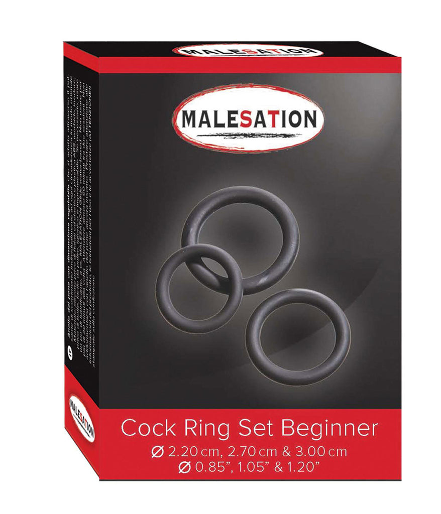 Malesation 3 Piece Beginner Cock Ring Set