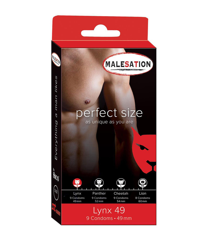 Malesation Lynx Condoms 49mm (9 Pack)