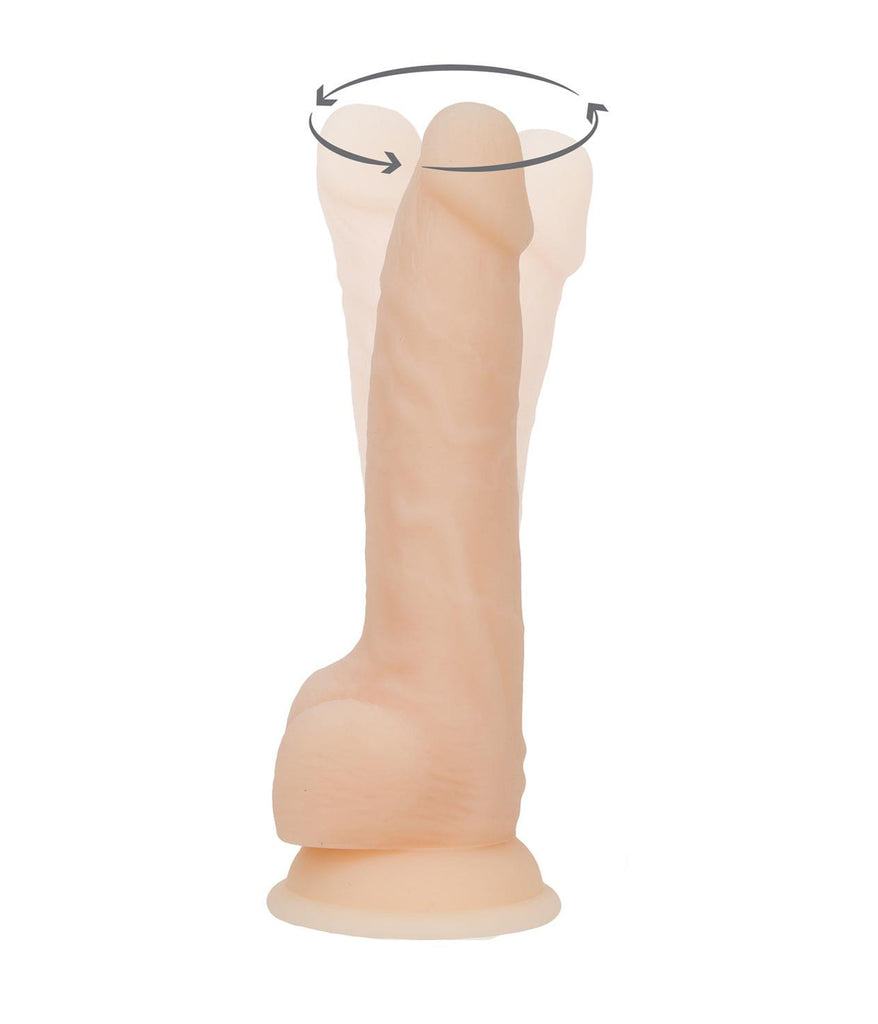 Swan Naked Addiction 8" Rotating Dildo with Suction Cup